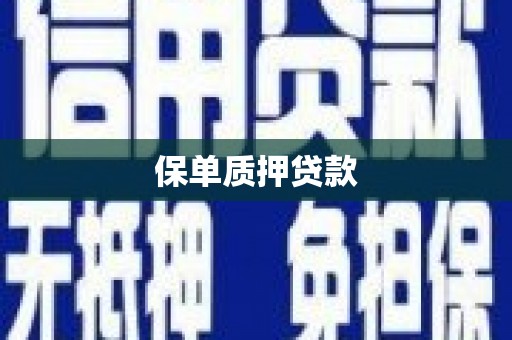 土默特右旗保单质押贷款