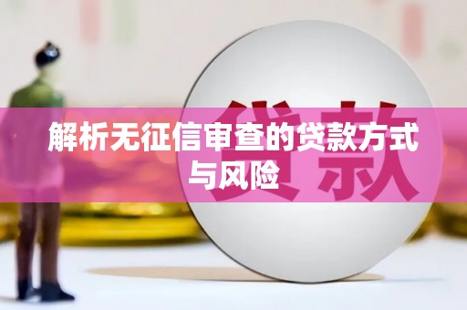 土默特右旗解析无征信审查的贷款方式与风险
